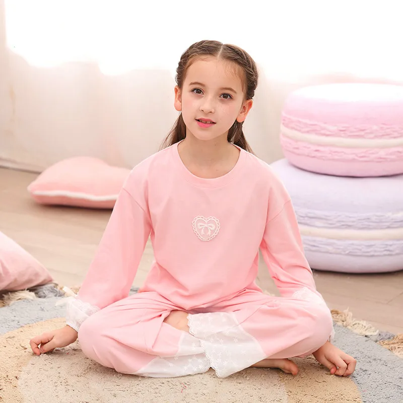 H5734 Girls Pajamas Home Clothes Suit Spring Autumn Teenager Cotton Lovely Loose Sleepwear Thin Summer Long Sleeve Nightwear
H5734 Girls Pajamas Home Clothes Suit Spring Autumn Teenager Cotton Lovely Loose Sleepwear Thin Summer Long Sleeve Nightwear