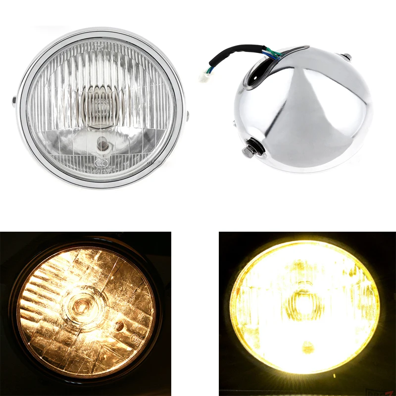 Motorcycle Round Headlight DC 12V Motorbike Head Light Scooter Universal Retro Headlamp for Honda GS CG GS125 Motor Front Light
Motorcycle Round Headlight DC 12V Motorbike Head Light Scooter Universal Retro Headlamp for Honda GS CG GS125 Motor Front Light
