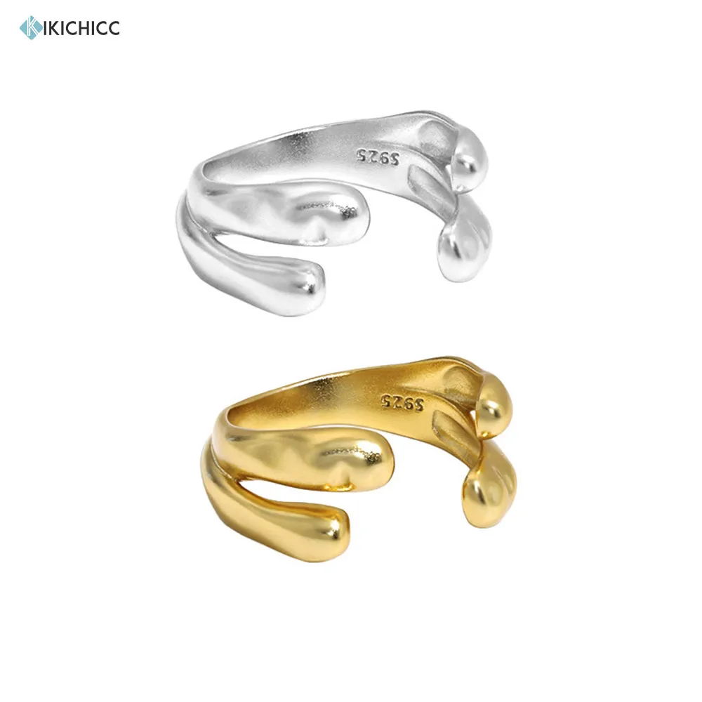 KIKICHICC 100% 925 пробы цвет серебристый, Золотой две линии браслет любимой Регулировка размера кольца Регулируемый неправильные геометрические свадебного подарка ювелирных изделий
KIKICHICC 100% 925 пробы цвет серебристый, Золотой две линии браслет любимой Регулировка размера кольца Регулируемый неправильные геометрические свадебного подарка ювелирных изделий