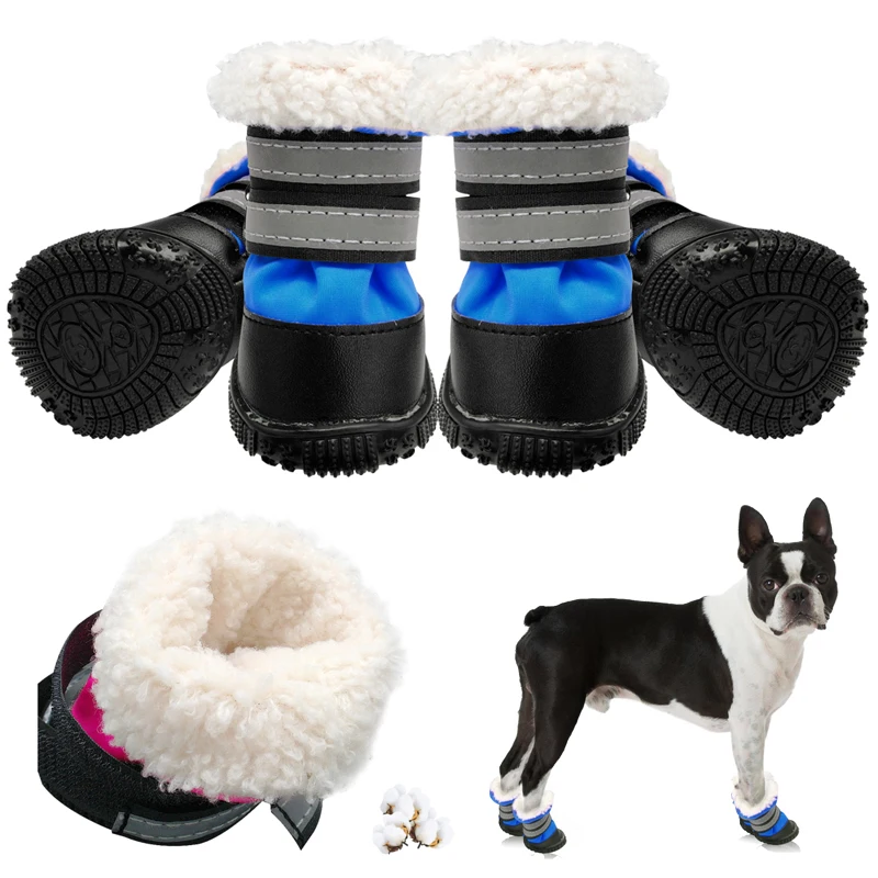 Pet Dog Shoes Winter Super Warm 4pcs Dog Boots Cotton Anti Slip Reflective Shoes For Small Dogs Pet Product Chihuahua Waterproof
Pet Dog Shoes Winter Super Warm 4pcs Dog Boots Cotton Anti Slip Reflective Shoes For Small Dogs Pet Product Chihuahua Waterproof