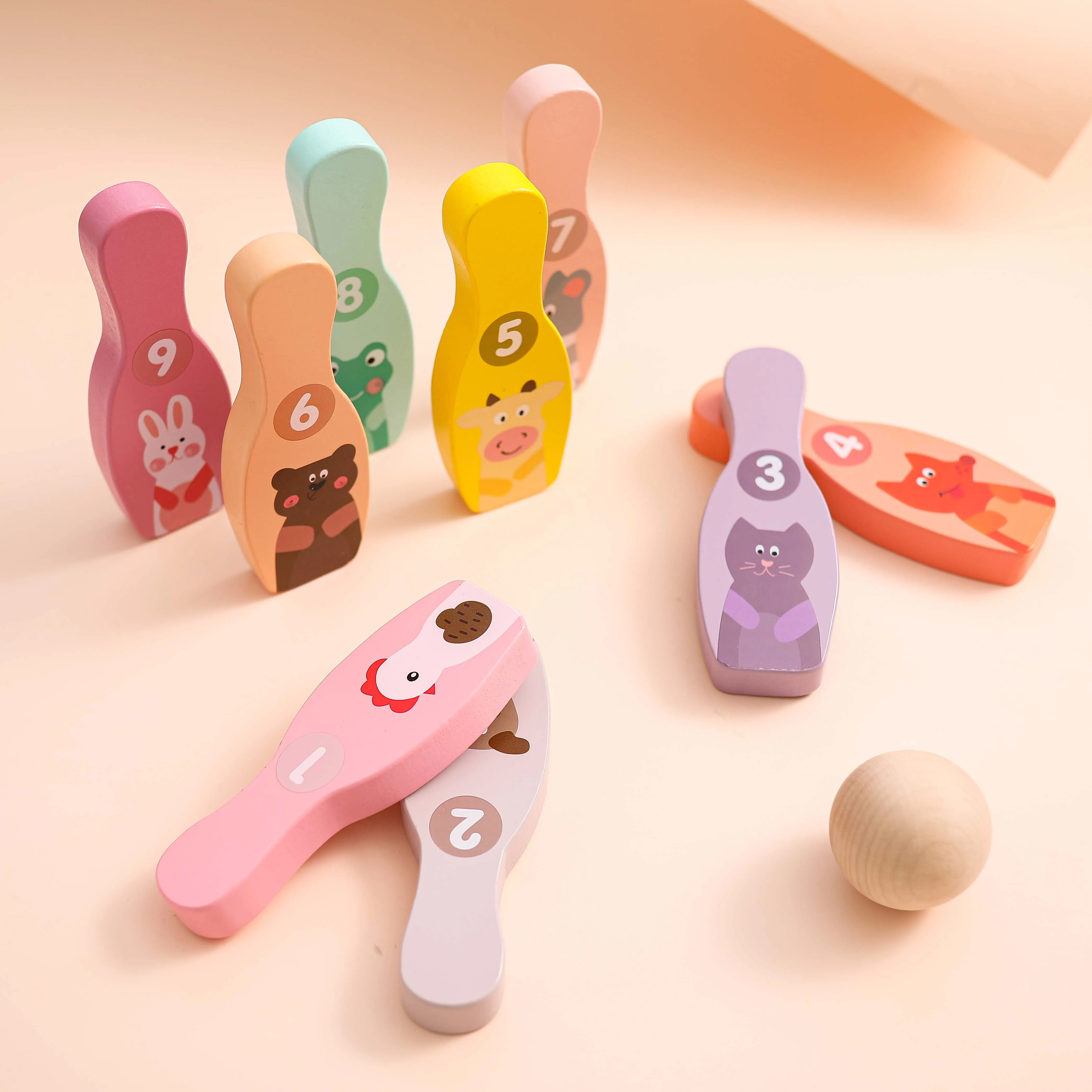 2021 New Baby Wooden Cartoon Animal Bowling Pins Balls Movement Ability Developing Toys Interactive Toys Gift for Kids
2021 New Baby Wooden Cartoon Animal Bowling Pins Balls Movement Ability Developing Toys Interactive Toys Gift for Kids