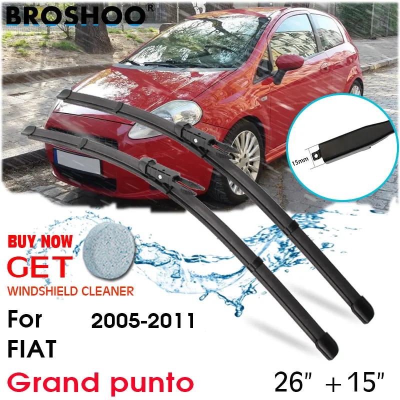 Car Wiper Blade Front Window Windscreen Windshield Wipers Blade Auto Accessories For FIAT Grand punto 26''+15'' 2005-2011
Car Wiper Blade Front Window Windscreen Windshield Wipers Blade Auto Accessories For FIAT Grand punto 26''+15'' 2005-2011
