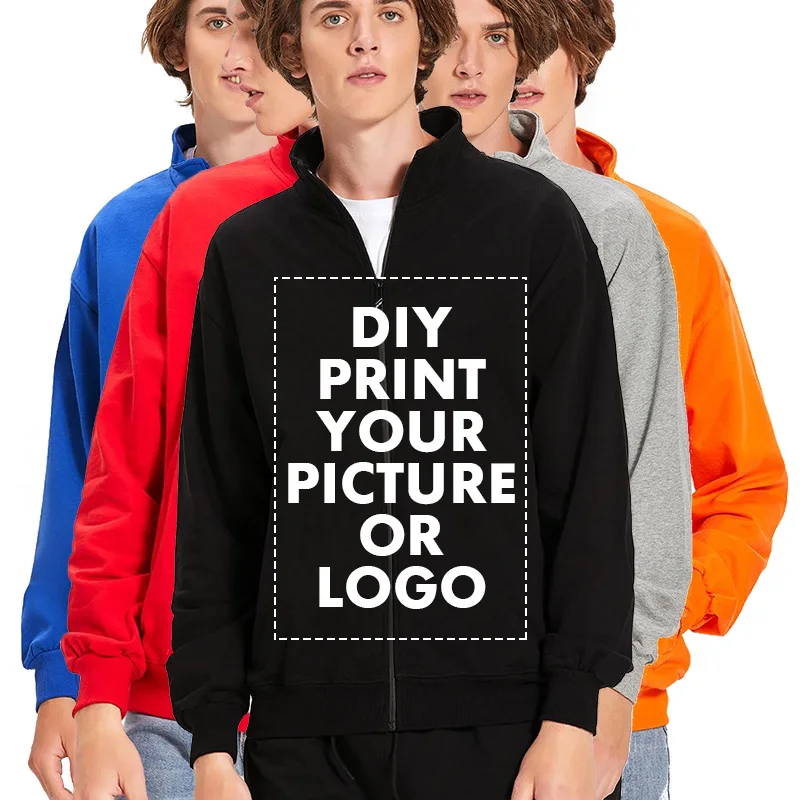 Autumn Winter Cotton Sweatshirt Men Women Solid Color Sportswear Zipper Unisex Custom Printed Picture Logo Cotton Hoodie
Autumn Winter Cotton Sweatshirt Men Women Solid Color Sportswear Zipper Unisex Custom Printed Picture Logo Cotton Hoodie