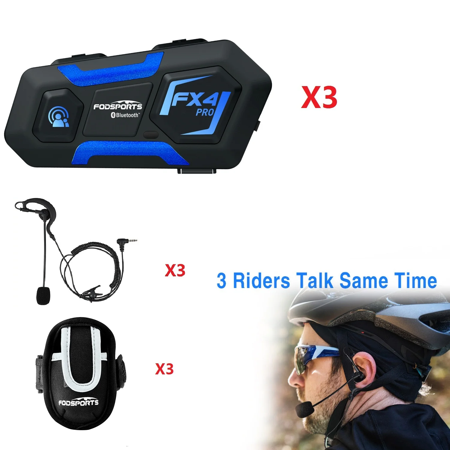 Fodsports FX4 Referee Intercom 1200M Wireless Bluetooth Headset Soccer Interphone BT 5.0 for Football Judge with FM Radio
Fodsports FX4 Referee Intercom 1200M Wireless Bluetooth Headset Soccer Interphone BT 5.0 for Football Judge with FM Radio