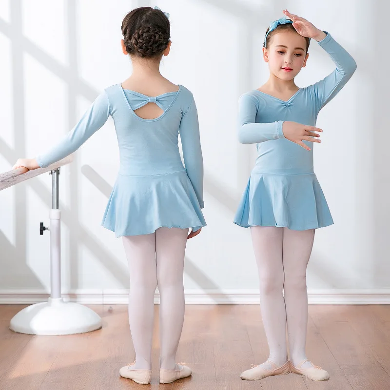 Children Ballet Dress Dancing Costume Practice Skirt Kid Cotton Long-sleeves Dancewear For Girls High Quality Wholesale Clothing
Children Ballet Dress Dancing Costume Practice Skirt Kid Cotton Long-sleeves Dancewear For Girls High Quality Wholesale Clothing