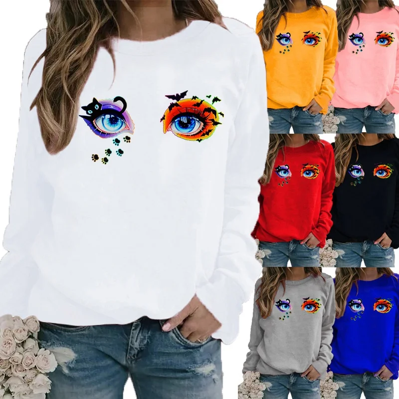 Fashion Women Clothing Printing Shirt Graphic Tee Motion Shirt Long Sleeve Loose Shirt Round Neck Pullover Autumn and Winter
Fashion Women Clothing Printing Shirt Graphic Tee Motion Shirt Long Sleeve Loose Shirt Round Neck Pullover Autumn and Winter
