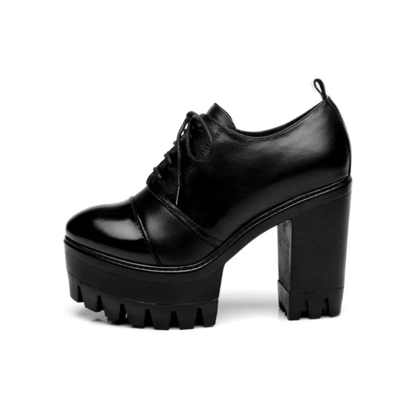 Style Platform Shoes England Women Top Quality High Heel Genuine Cow Leather Ankle Shoes Boots 2023 Winter Lace Up Ladies Pumps
Style Platform Shoes England Women Top Quality High Heel Genuine Cow Leather Ankle Shoes Boots 2023 Winter Lace Up Ladies Pumps