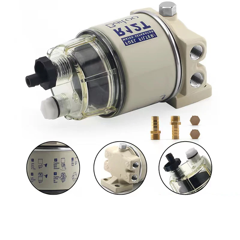 R12T Fuel/ Water Separator Filter diesel engine for Racor 140R 120AT S3240 NPT ZG1/4-19 Automotive Parts Complete Combo
R12T Fuel/ Water Separator Filter diesel engine for Racor 140R 120AT S3240 NPT ZG1/4-19 Automotive Parts Complete Combo