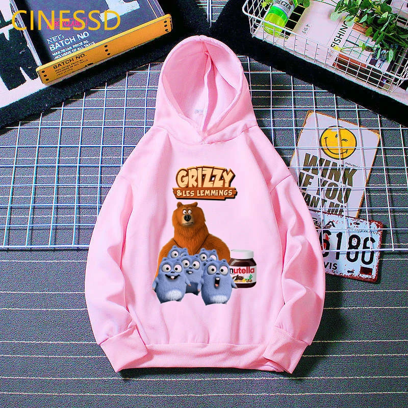 Funny Cartoon Grizzly And The Lemmings Hoodie For Kids Boy Girls Pink Graphic Sweatshirt Plus Velvet Fleece Pullovers Winter
Funny Cartoon Grizzly And The Lemmings Hoodie For Kids Boy Girls Pink Graphic Sweatshirt Plus Velvet Fleece Pullovers Winter