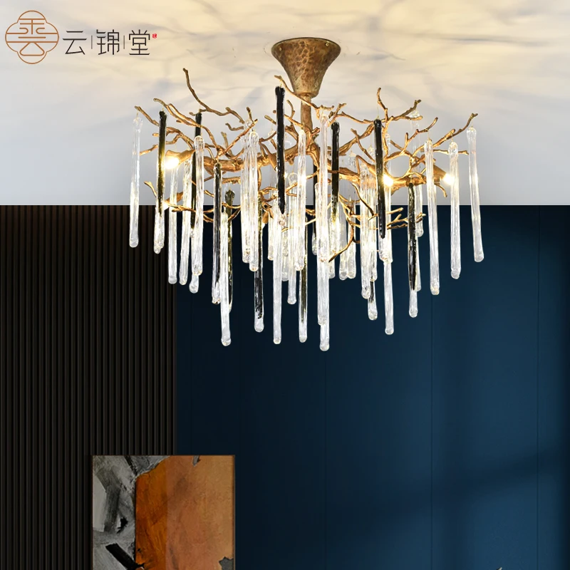 ODYSEN ART DECO Copper Ceiling Lamp Chandelier Handmade Glass Creative Indoor Lighting Fixture Lobby Villa Dectoration Color
ODYSEN ART DECO Copper Ceiling Lamp Chandelier Handmade Glass Creative Indoor Lighting Fixture Lobby Villa Dectoration Color