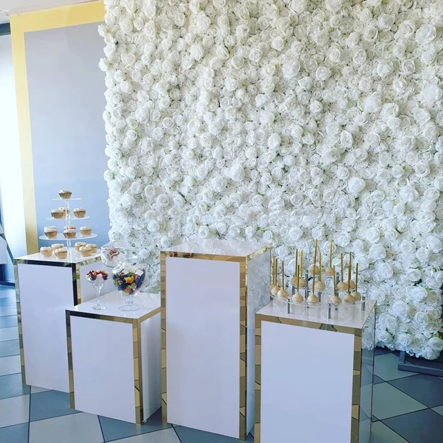 White 4pcs rectangle Risers Iron Plinth Display Party Cake Pedestal Wedding Decoration yudao430
White 4pcs rectangle Risers Iron Plinth Display Party Cake Pedestal Wedding Decoration yudao430