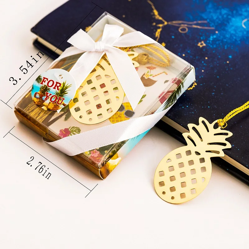 20pcs Hollow Pineapple Gold Metal Bookmark Tassels For Wedding Christmas Baby Shower Party Birthday Favor Gift Souvenirs
20pcs Hollow Pineapple Gold Metal Bookmark Tassels For Wedding Christmas Baby Shower Party Birthday Favor Gift Souvenirs
