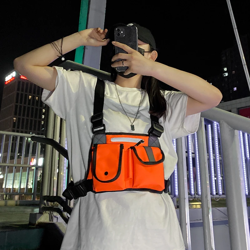 Tactical chest bag Men Canvas Package Reflective Strip Phone Pouch Travel Bag Unisex Chest Bag Male Multifunctional bags
Tactical chest bag Men Canvas Package Reflective Strip Phone Pouch Travel Bag Unisex Chest Bag Male Multifunctional bags