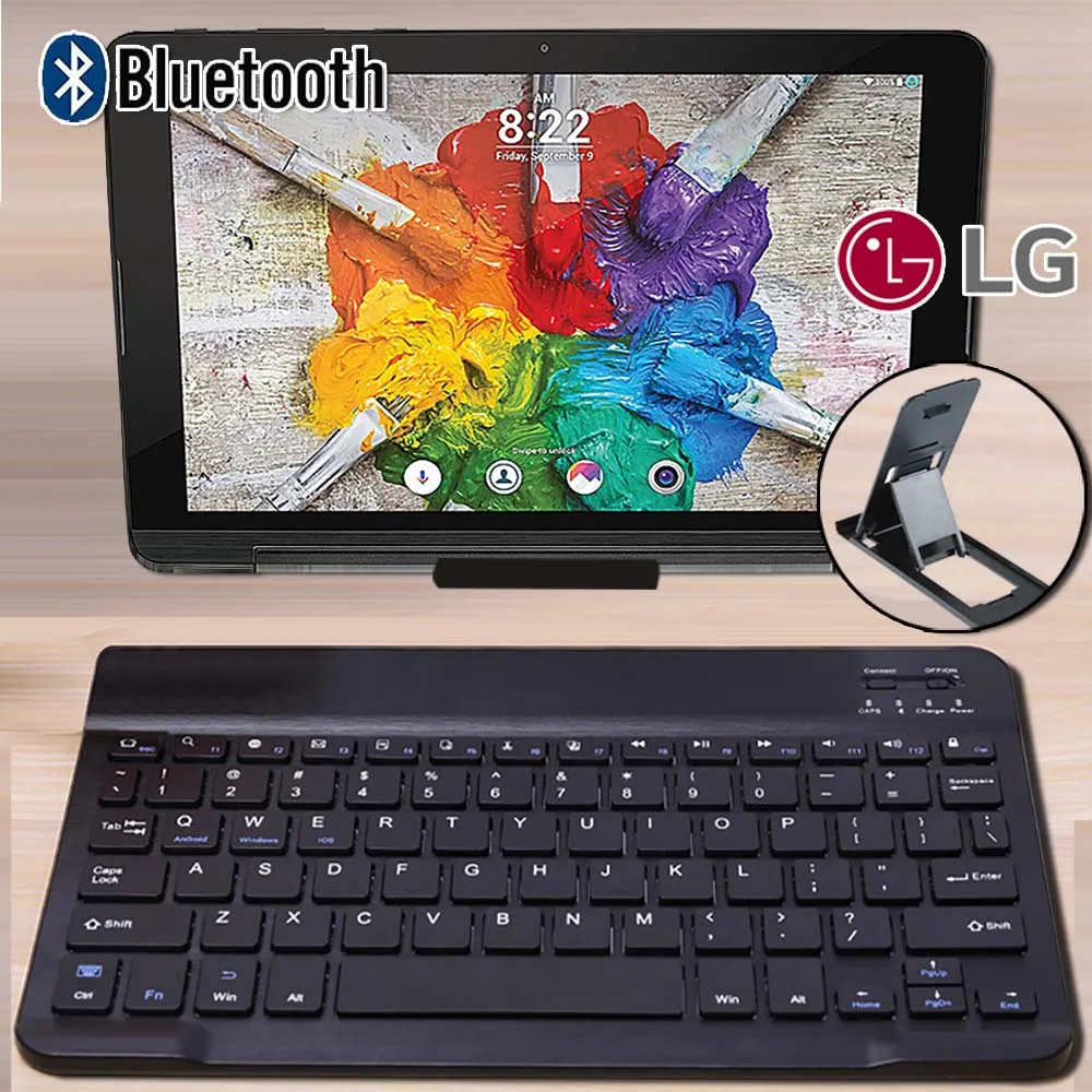 Bluetooth Keyboard Wireless Keyboard for LG G Pad 10.1 V700/Pad 3 III 10.1 FHD Tablet Noiseless Keyboards Bluetooth+Bracket
Bluetooth Keyboard Wireless Keyboard for LG G Pad 10.1 V700/Pad 3 III 10.1 FHD Tablet Noiseless Keyboards Bluetooth+Bracket