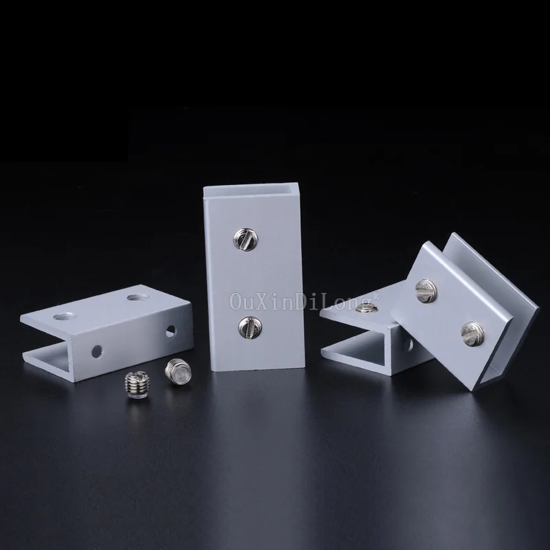 10PCS Aluminum Glass Clamps for 5/8/10mm Shelves Holder Corner Brackets Clamp Thick Glass Clips 6 Sizes 8x40mm 10x60mm JF1990
10PCS Aluminum Glass Clamps for 5/8/10mm Shelves Holder Corner Brackets Clamp Thick Glass Clips 6 Sizes 8x40mm 10x60mm JF1990