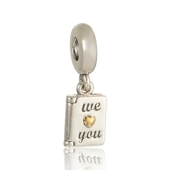 Fit Pandora Bracelets 925 Sterling Silver Mother's Day Card Charms Light Yellow Gold Color Love Heart Beads For Jewelry Making
Fit Pandora Bracelets 925 Sterling Silver Mother's Day Card Charms Light Yellow Gold Color Love Heart Beads For Jewelry Making