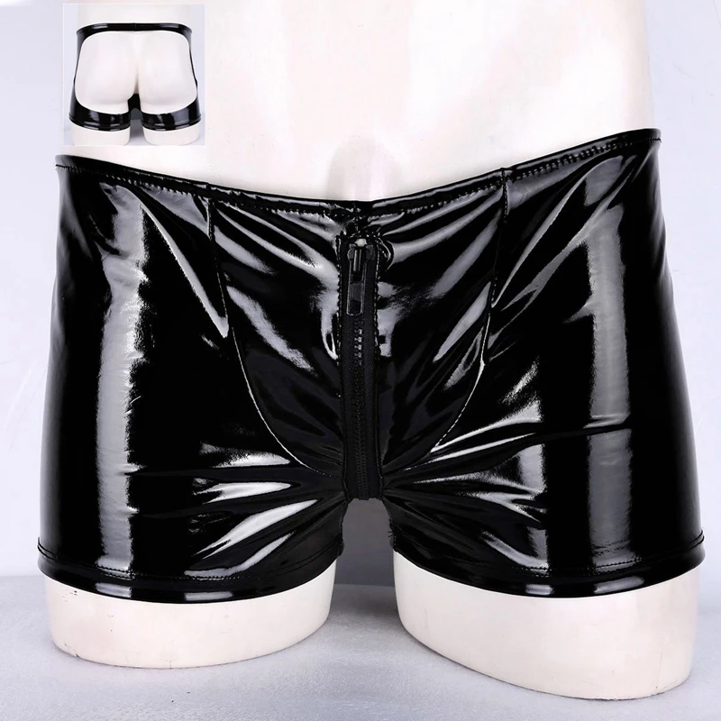 Men Erotic Sexy Pants Lingerie Latex Black Faux Leather Underwear Open Butt Boxer Shorts Zip Bulge Pouch Porno Sissy Gay Panties
Men Erotic Sexy Pants Lingerie Latex Black Faux Leather Underwear Open Butt Boxer Shorts Zip Bulge Pouch Porno Sissy Gay Panties