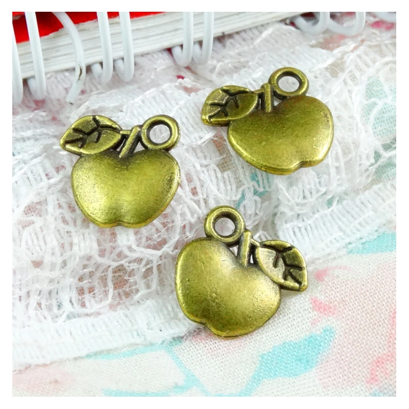 100pcs/lot Charms Apple 10.5*10.8MM Antique Bronze Color Jewelry Pendants Making DIY Handmade Craft For Bracelet Necklace 
100pcs/lot Charms Apple 10.5*10.8MM Antique Bronze Color Jewelry Pendants Making DIY Handmade Craft For Bracelet Necklace
