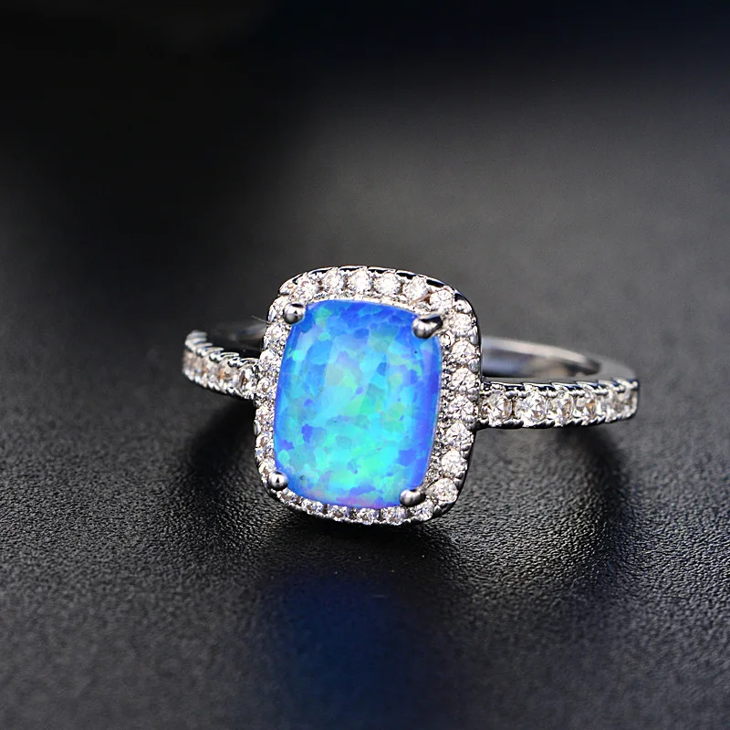 AMORUI Colorful Opal Natural Stone Women Rings Romantic Copper Wedding Band Love Ring Party Gift Jewelry 5 Colors
AMORUI Colorful Opal Natural Stone Women Rings Romantic Copper Wedding Band Love Ring Party Gift Jewelry 5 Colors