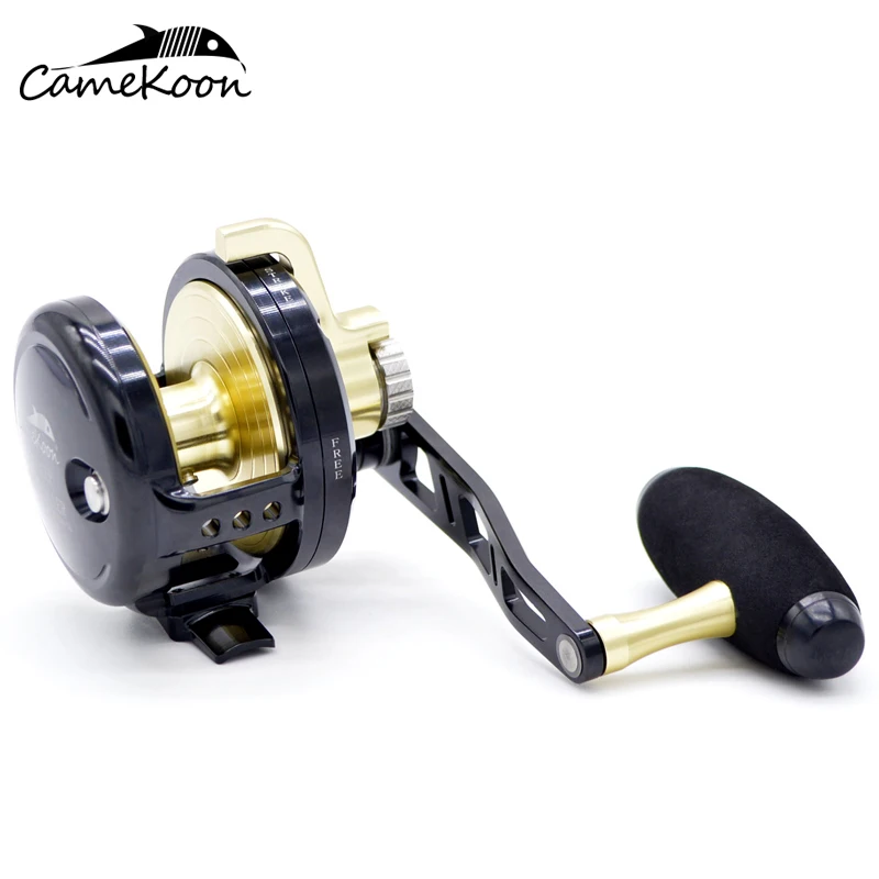 CAMEKOON Slow Jigging Fishing Wheel High Speed 6.3:1 Tournament Big Game Coil 32KG Carbon Drag Right or Left Hand Trolling Reel
CAMEKOON Slow Jigging Fishing Wheel High Speed 6.3:1 Tournament Big Game Coil 32KG Carbon Drag Right or Left Hand Trolling Reel