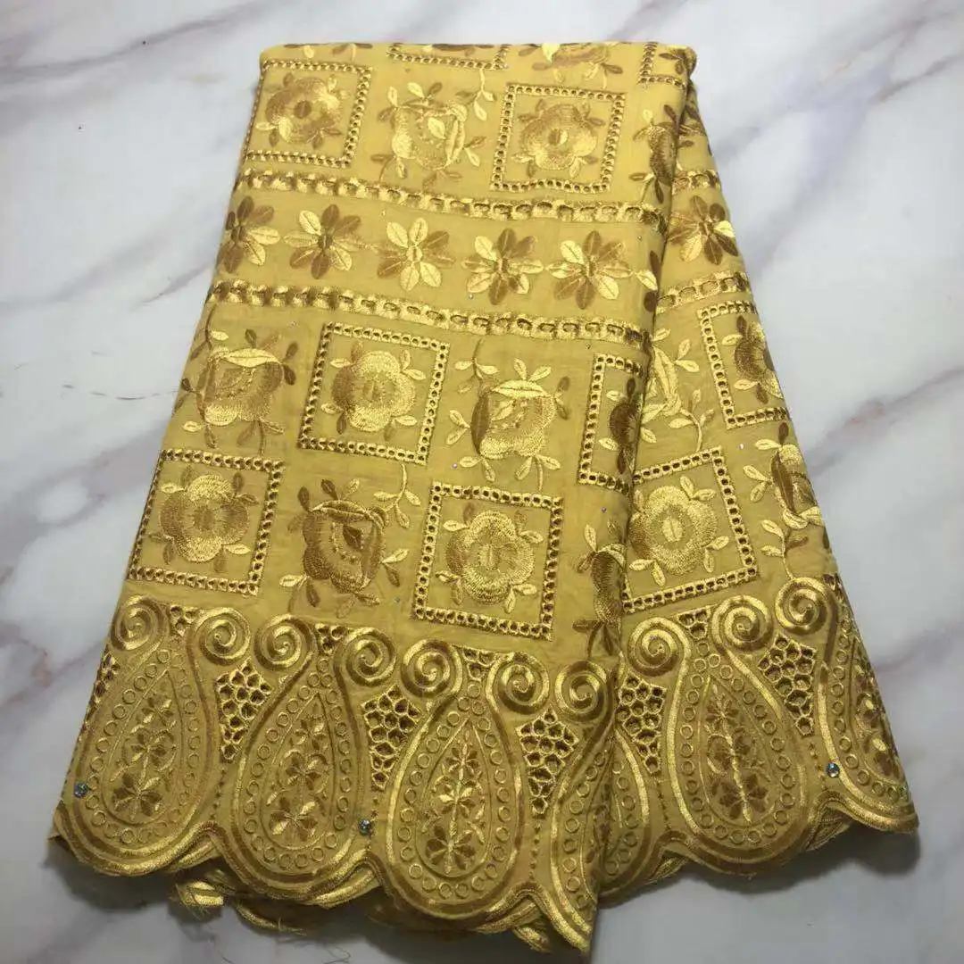 Gold African Cotton Lace Fabric Nigerian Swiss Voile Lace Fabric 2021 High Quality Latest Lace For Wedding Diy Sewing KPL21145
Gold African Cotton Lace Fabric Nigerian Swiss Voile Lace Fabric 2021 High Quality Latest Lace For Wedding Diy Sewing KPL21145