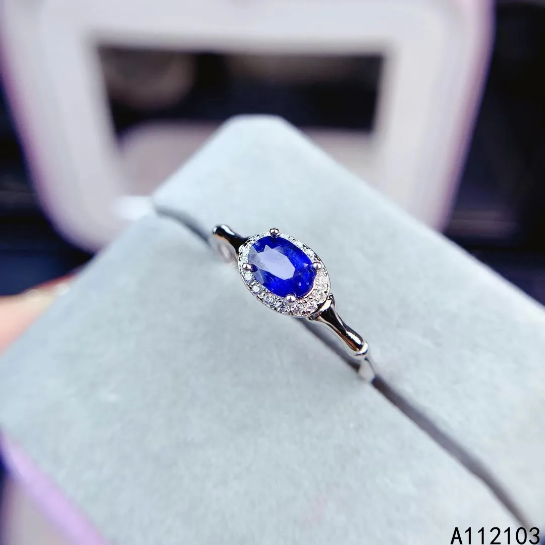 KJJEAXCMY fine jewelry 925 sterling silver inlaid Natural sapphire Girl's exquisite simple Chinese Style Oval gem ring support t
KJJEAXCMY fine jewelry 925 sterling silver inlaid Natural sapphire Girl's exquisite simple Chinese Style Oval gem ring support t
