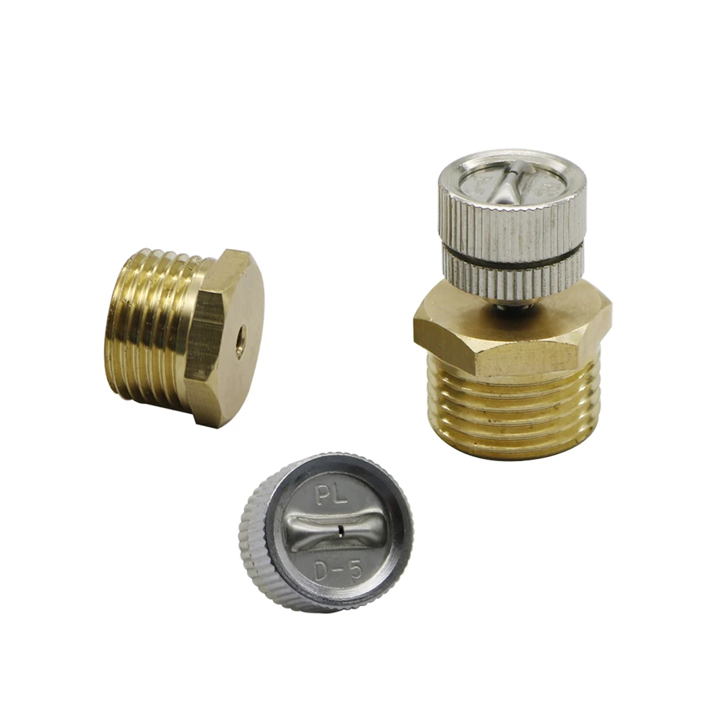 Brass 3/16" Low Pressure Fan Shaped Misting Nozzles 90 Degree Spray Atomizing Nozzles Garden Irrigation Cooling Humidity 20Pcs
Brass 3/16" Low Pressure Fan Shaped Misting Nozzles 90 Degree Spray Atomizing Nozzles Garden Irrigation Cooling Humidity 20Pcs
