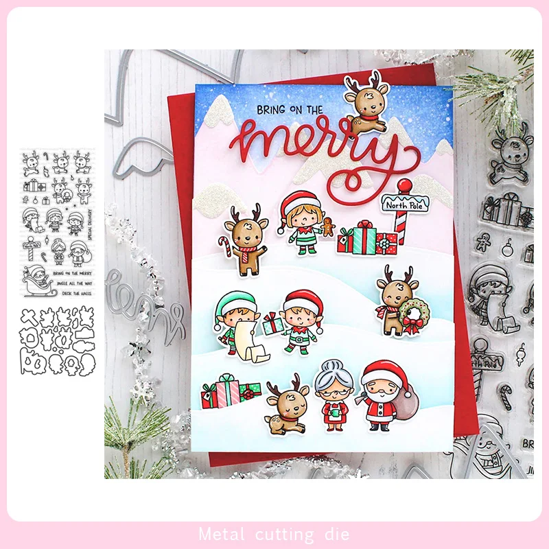 Christmas fawn set Stamp and Metal Cutting Dies DIY Scrapbooking for Photo Album Decorative Silicone Clear Stamps 2019 winter
Christmas fawn set Stamp and Metal Cutting Dies DIY Scrapbooking for Photo Album Decorative Silicone Clear Stamps 2019 winter