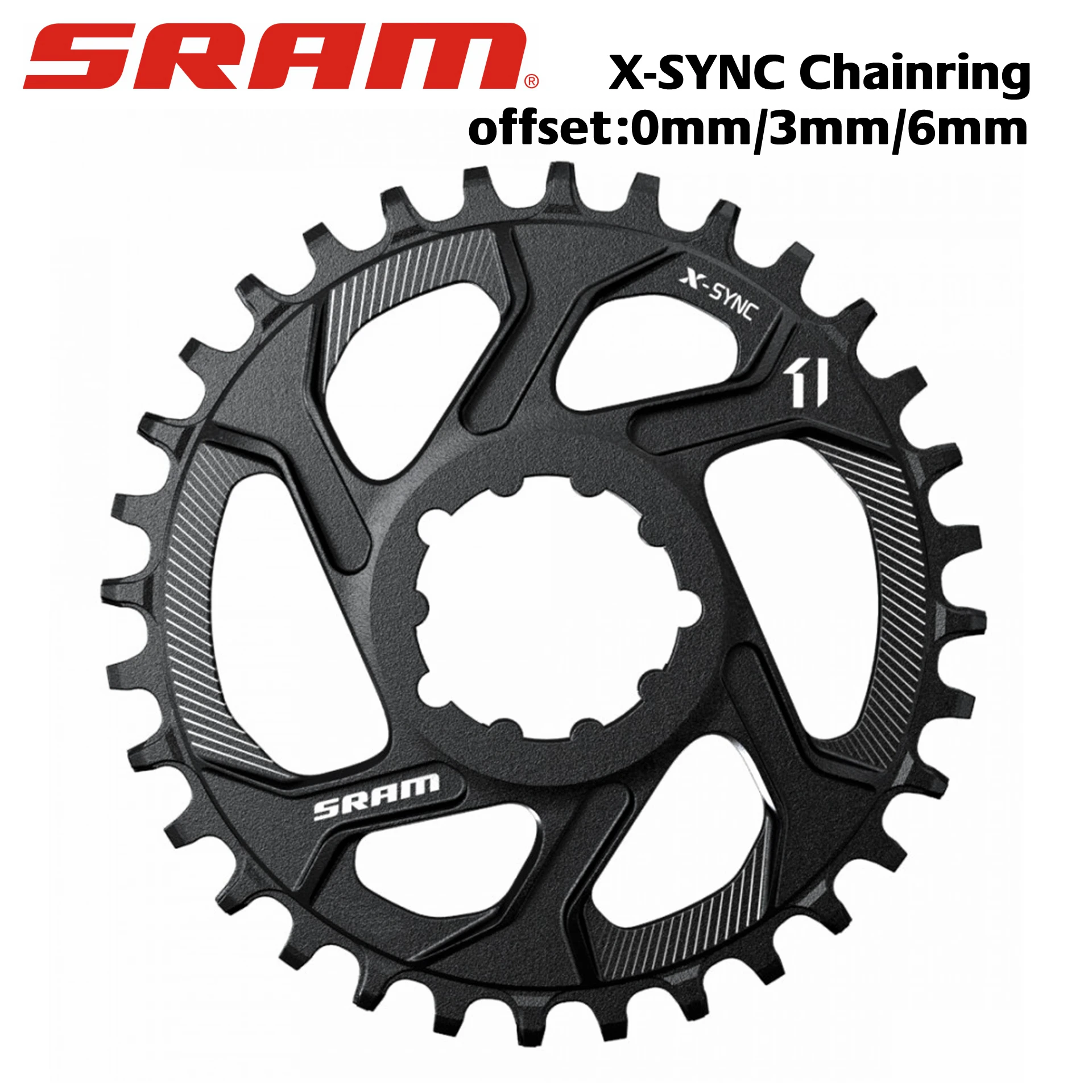 SRAM Chain Ring X-Sync Direct Mount 0mm / 3mm / 6mm Offset Alum 11 speed
SRAM Chain Ring X-Sync Direct Mount 0mm / 3mm / 6mm Offset Alum 11 speed