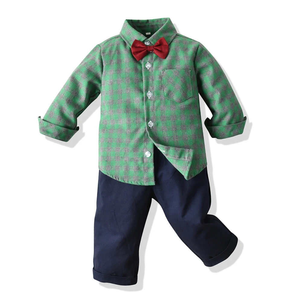 Spring Autumn Children Clothing Set 2019 New Fashion Baby Boys Plaid Tie shirt+Pants 2pcs Clothes Casual Kids Boys Outfits Suit
Spring Autumn Children Clothing Set 2019 New Fashion Baby Boys Plaid Tie shirt+Pants 2pcs Clothes Casual Kids Boys Outfits Suit