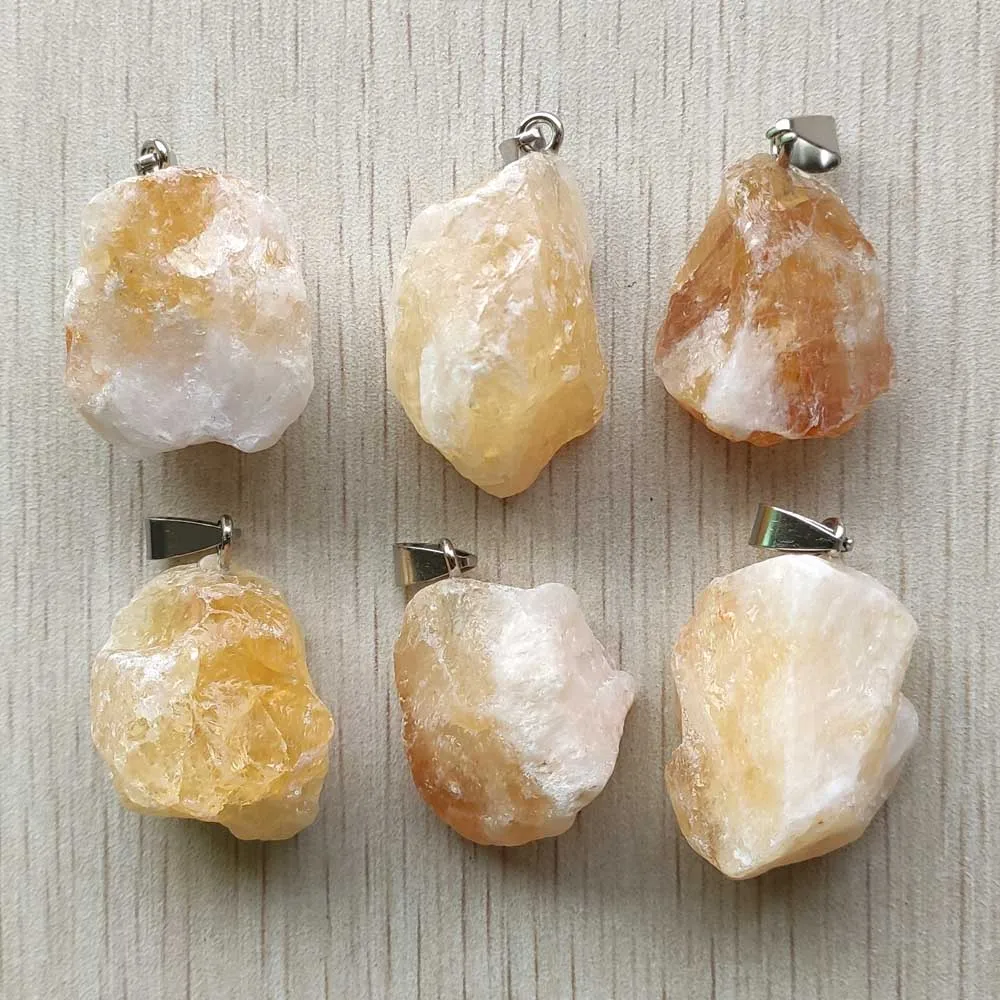 2021 New fashion good quality natural yellow crystal Irregular shape pendants for jewelry Accessories making 6pcs/lot Wholesale
2021 New fashion good quality natural yellow crystal Irregular shape pendants for jewelry Accessories making 6pcs/lot Wholesale