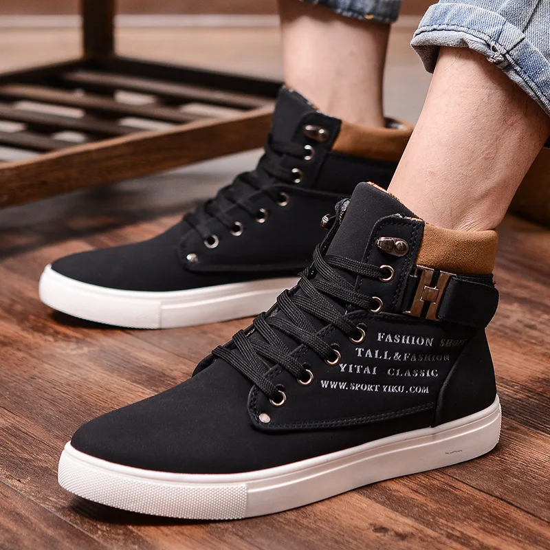Pop Men's Casual Shoes High-Top Autumn Winter Lace-up Shoes Men Ankle Boots Winter Boots Men
Pop Men's Casual Shoes High-Top Autumn Winter Lace-up Shoes Men Ankle Boots Winter Boots Men