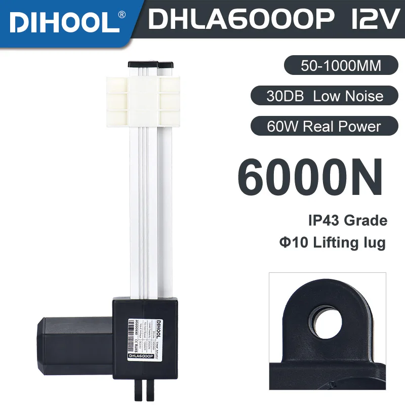 DC12v 6000N 50mm Electric Linear Actuator 3D Printer Motor Control Reciprocating Small Plane Flat Push Sliding Table Guide Screw
DC12v 6000N 50mm Electric Linear Actuator 3D Printer Motor Control Reciprocating Small Plane Flat Push Sliding Table Guide Screw