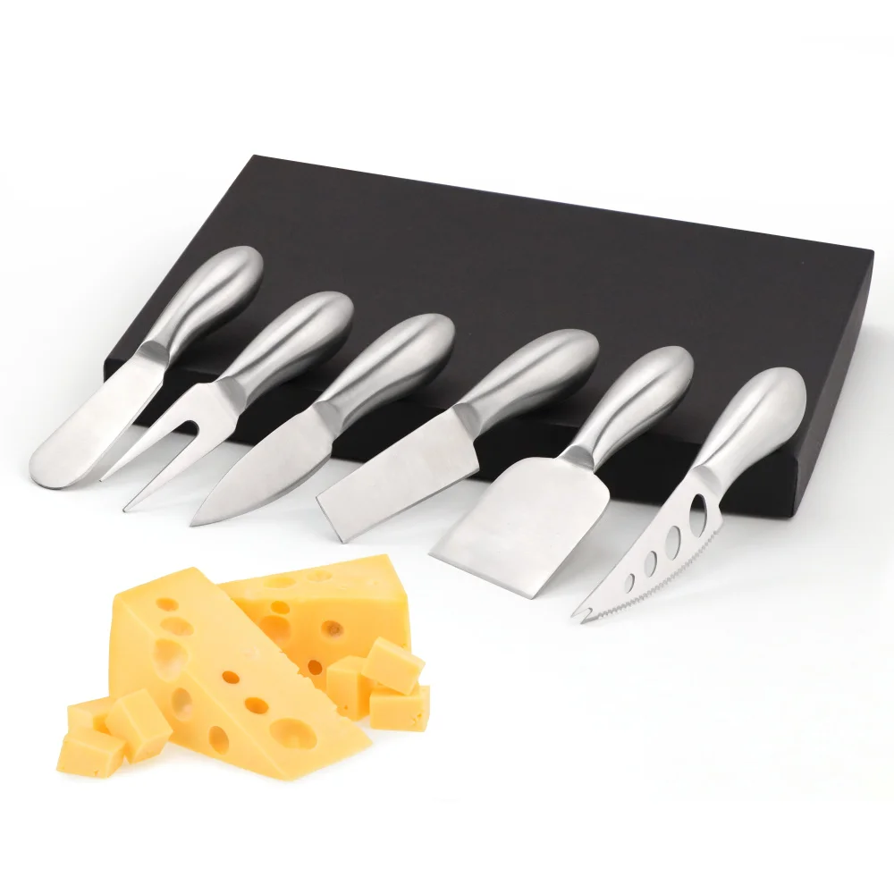 6pcs Stainless Steel Cheese Knife Set with Gift Box Butter knife Cheese cream jam spreader Cheese fork Pizza cutter Baking tools
6pcs Stainless Steel Cheese Knife Set with Gift Box Butter knife Cheese cream jam spreader Cheese fork Pizza cutter Baking tools