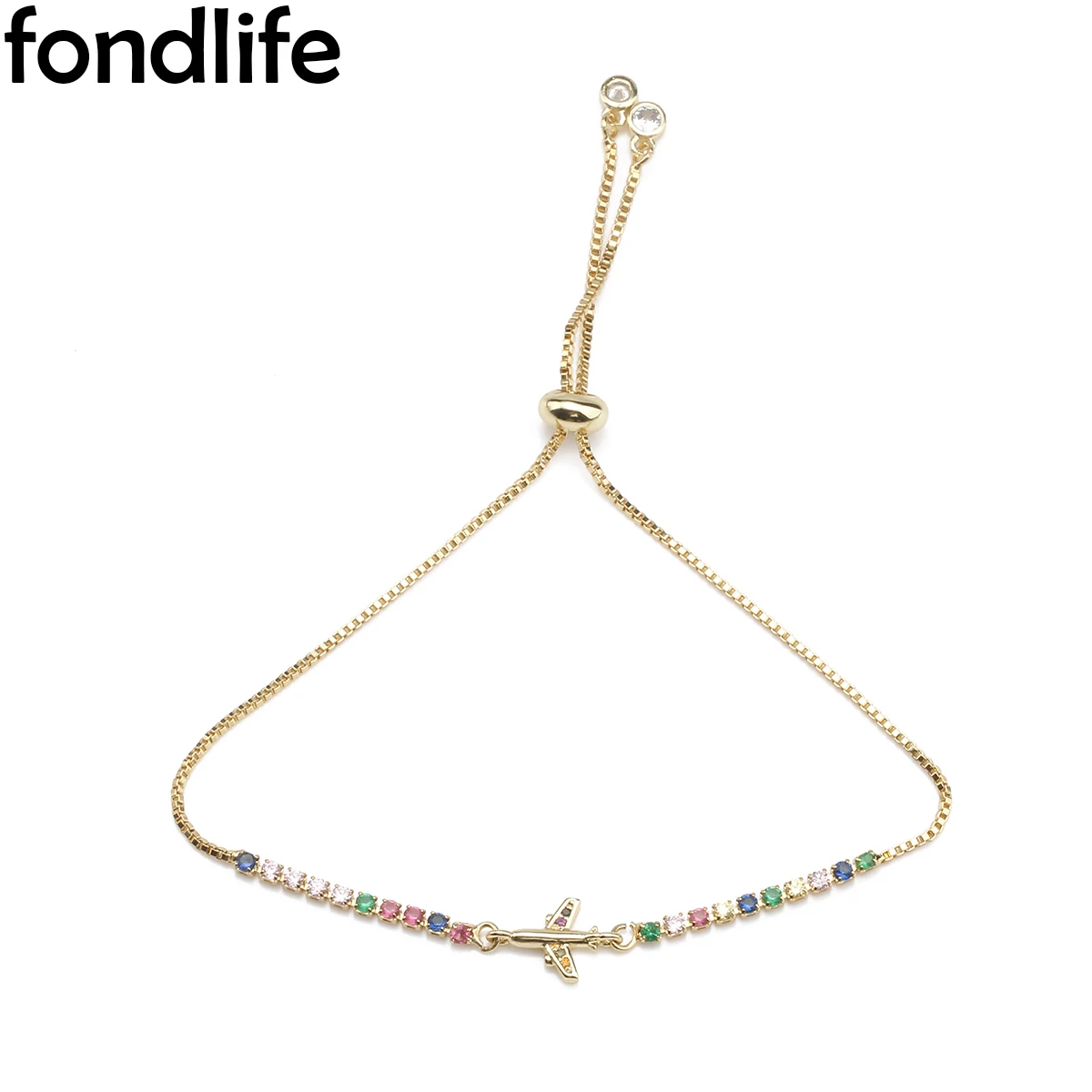 Cubic zirconia stone gold-plated airplane bracelet creative handmade beaded braided red rope exquisite gift for girls adjustable
Cubic zirconia stone gold-plated airplane bracelet creative handmade beaded braided red rope exquisite gift for girls adjustable