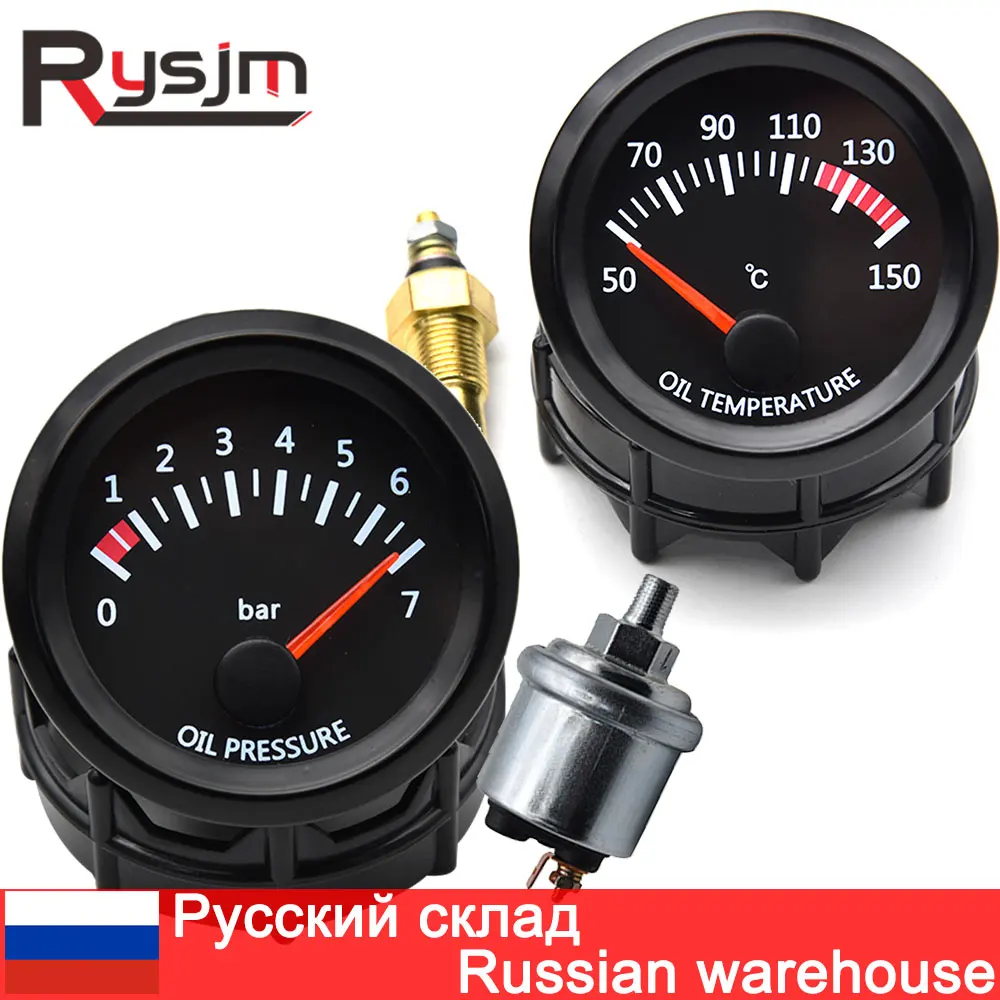 Universal 52mm 2" Oil Temp Temperature Gauge 50~150℃ Digital Pointer W/Sensor 1/8 NPT Car Meter Oil Pressure Gauge Bar Sensor
Universal 52mm 2" Oil Temp Temperature Gauge 50~150℃ Digital Pointer W/Sensor 1/8 NPT Car Meter Oil Pressure Gauge Bar Sensor