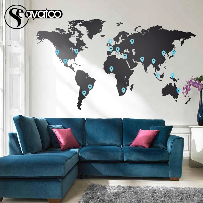 Large World Map Tags Living Room Bedroom Vinyl Wall Sticker Decal Home Decor Travel
Large World Map Tags Living Room Bedroom Vinyl Wall Sticker Decal Home Decor Travel