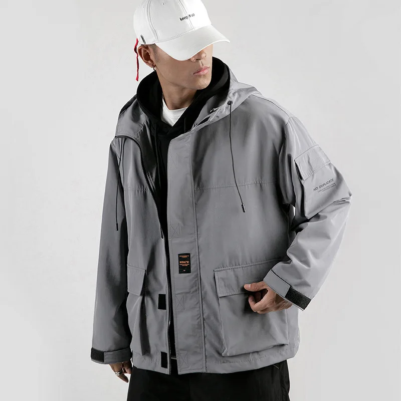 Autumn New Casual Men's Clothing Men Letter Printing Stereo Hooded Jacket Mens Fashion Loose Jackets
Autumn New Casual Men's Clothing Men Letter Printing Stereo Hooded Jacket Mens Fashion Loose Jackets