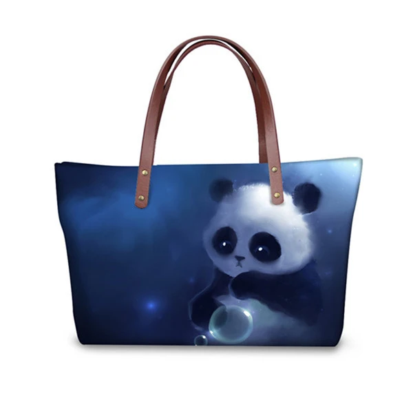 Women Tote Bags 3D Cute Panda Animal Blue Print Fashion Brand Designer Ladies Shopping Handbags Large Shoulder Bag
Women Tote Bags 3D Cute Panda Animal Blue Print Fashion Brand Designer Ladies Shopping Handbags Large Shoulder Bag