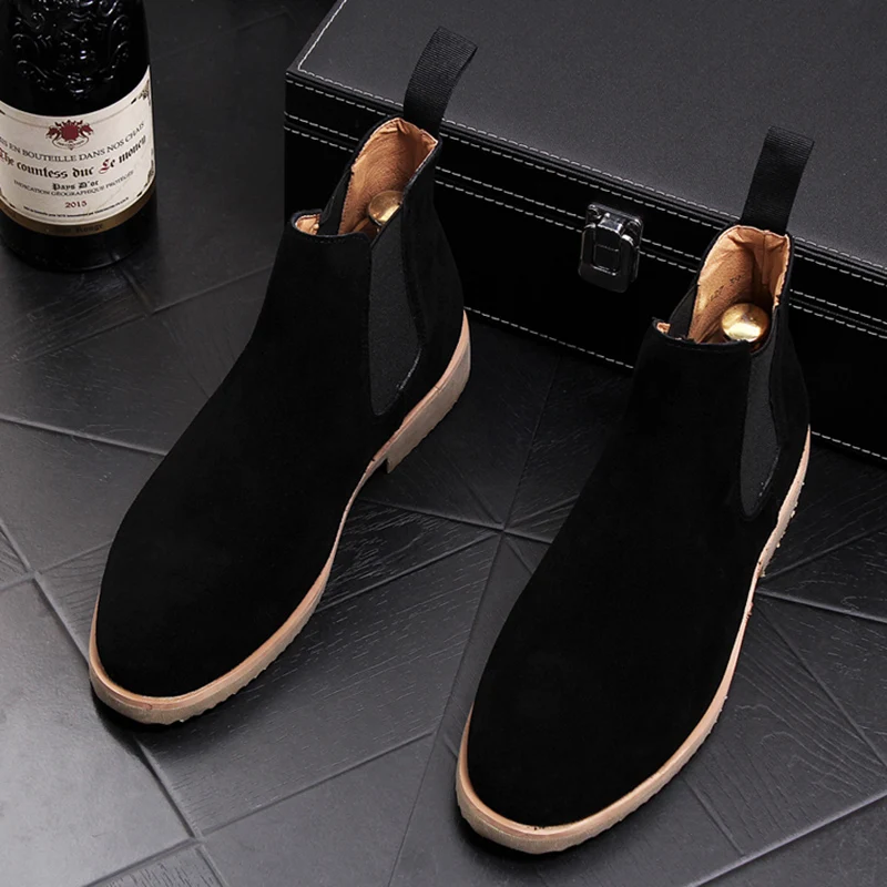chelsea boots for men casual breathable cow suede leather shoes outdoors cowboy boot spring autumn ankle botas masculina zapatos
chelsea boots for men casual breathable cow suede leather shoes outdoors cowboy boot spring autumn ankle botas masculina zapatos