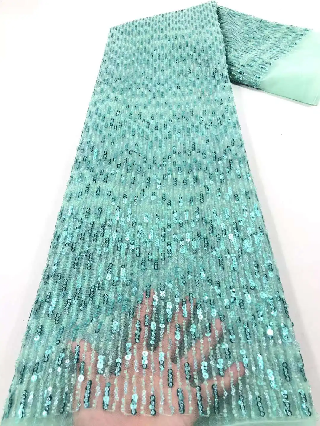 New for Spring Summer Season French Lace 31JRB-12303 Sequins Tulle Material for Bridal Women Fashion Show or Party Dress
New for Spring Summer Season French Lace 31JRB-12303 Sequins Tulle Material for Bridal Women Fashion Show or Party Dress