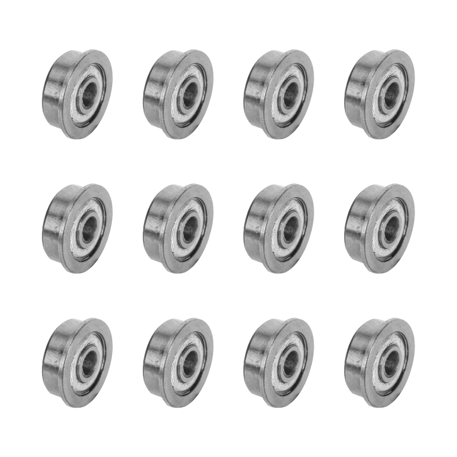 12Pcs/Lot F624zz Flange Deep Groove Ball Bearings(4mm x 13mm x 5mm) For 3D Printer, DIY Mechanical Pulley Wheel Parts
12Pcs/Lot F624zz Flange Deep Groove Ball Bearings(4mm x 13mm x 5mm) For 3D Printer, DIY Mechanical Pulley Wheel Parts
