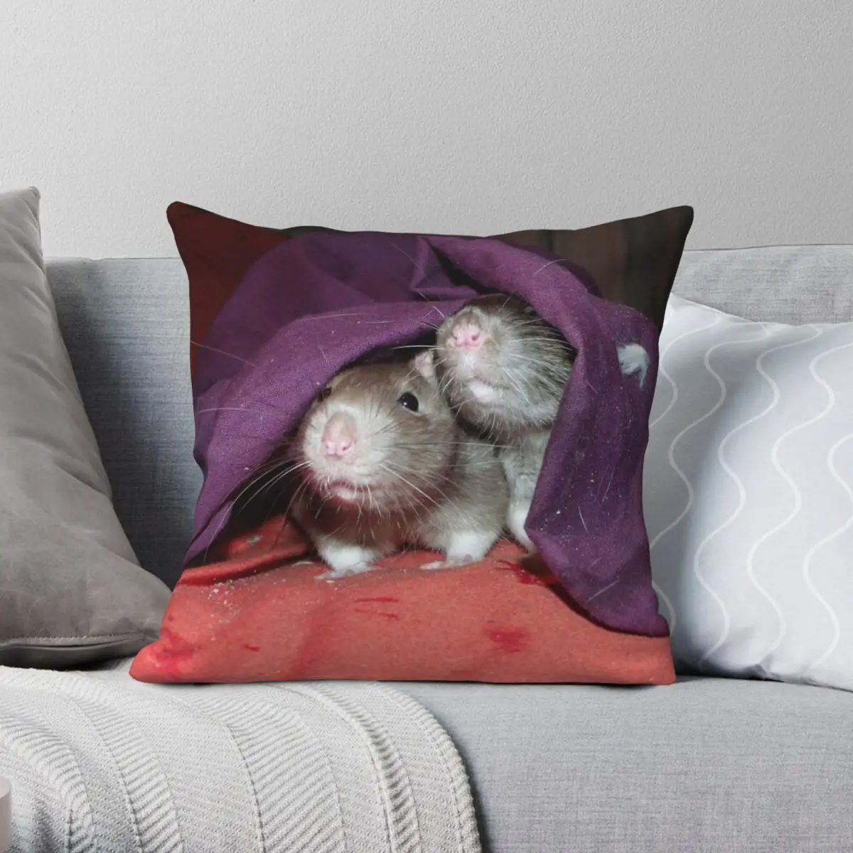 Hidden Rats Pillowcase Polyester Linen Velvet Creative Zip Decor Throw Pillow Case Bed Cushion Cover
Hidden Rats Pillowcase Polyester Linen Velvet Creative Zip Decor Throw Pillow Case Bed Cushion Cover