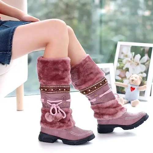 New Fashion Winter Women Boots Casual Warm Fur Warm tube Boots shoes Women Slip-On Round Toe Keep warm Snow Boots shoes Large
New Fashion Winter Women Boots Casual Warm Fur Warm tube Boots shoes Women Slip-On Round Toe Keep warm Snow Boots shoes Large