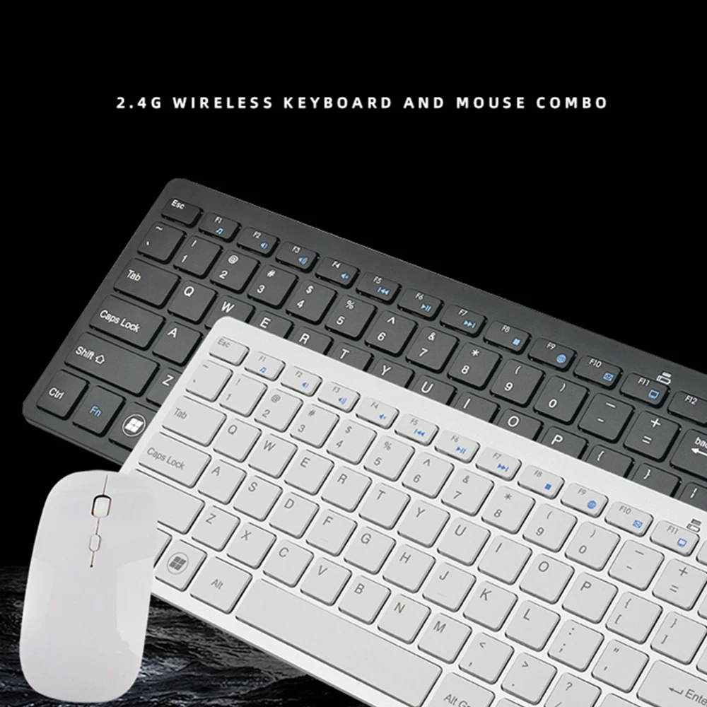 2.4GHz Wireless Keyboard Set Ultra-Thin Portable Wireless Keyboard And Mouse For PC Desktop Computer Notebook Windows XP
2.4GHz Wireless Keyboard Set Ultra-Thin Portable Wireless Keyboard And Mouse For PC Desktop Computer Notebook Windows XP