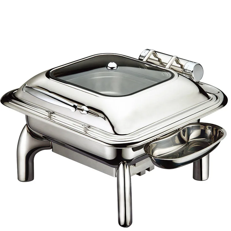 Oven 6L Visible Hotel Insulation Breakfast Food Chafing Dish Stainless Steel Buffet Stove Buffy stove
Oven 6L Visible Hotel Insulation Breakfast Food Chafing Dish Stainless Steel Buffet Stove Buffy stove