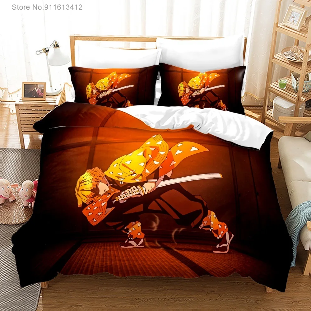 Japan Anime Home Textile Cartoon Bedding Set Demon Slayer Kimetsu No Yaiba Pillowcase Duvet Cover Set Kids Bedroom Decoration
Japan Anime Home Textile Cartoon Bedding Set Demon Slayer Kimetsu No Yaiba Pillowcase Duvet Cover Set Kids Bedroom Decoration