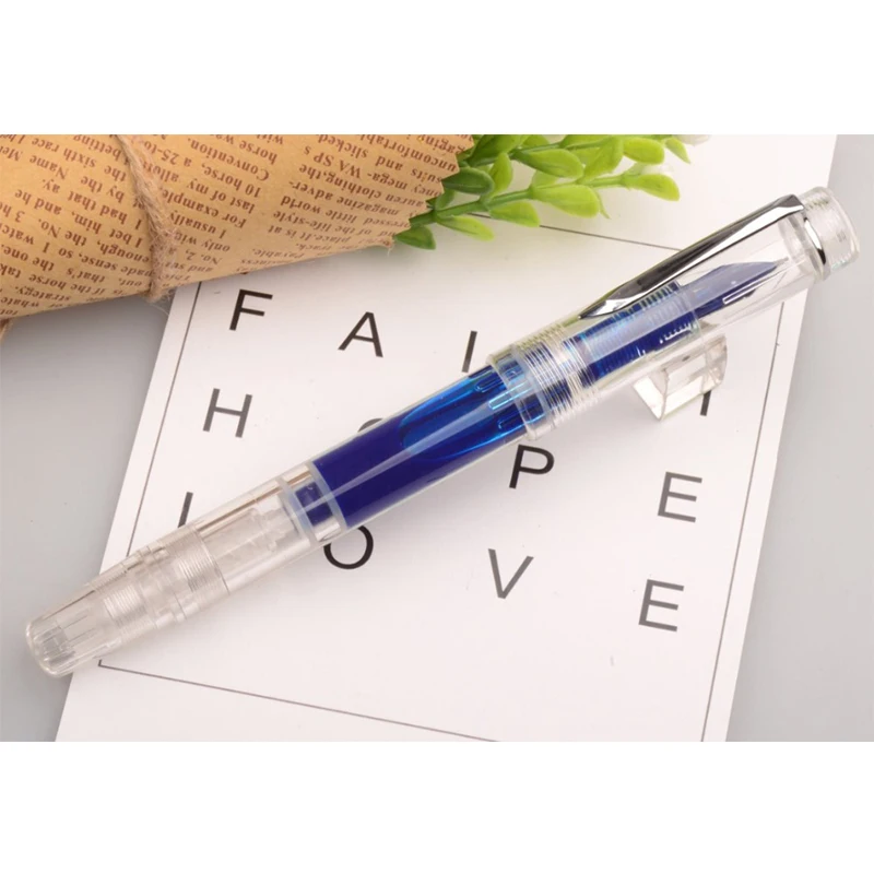 Caliarts Ego 2th 0.35MM 0.5MM Transparent Piston Pens Ink Fountain Pen Gift Packageg for School Office Accessories Pen
Caliarts Ego 2th 0.35MM 0.5MM Transparent Piston Pens Ink Fountain Pen Gift Packageg for School Office Accessories Pen