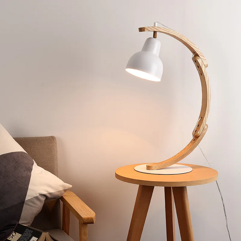 Modern Arc Solid Wood Table Lamp For Bedroom Bedside Adjustable Led Eye Protection Desk Light Indoor Lighting Fashionable
Modern Arc Solid Wood Table Lamp For Bedroom Bedside Adjustable Led Eye Protection Desk Light Indoor Lighting Fashionable
