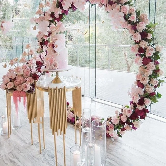 No circle)Wedding Decoration Party Flower vase cake stand Gold Metal Bridal Shower Backdrop plinth stand stage decor yudao905
No circle)Wedding Decoration Party Flower vase cake stand Gold Metal Bridal Shower Backdrop plinth stand stage decor yudao905